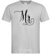 Men's T-Shirt Paired mr monogram grey фото