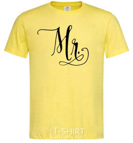 Men's T-Shirt Paired mr monogram cornsilk фото