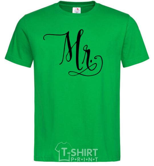 Men's T-Shirt Paired mr monogram kelly-green фото