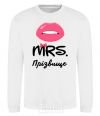 Sweatshirt Mrs. last name White фото