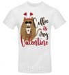 Men's T-Shirt Coffe is my valentine White фото