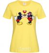 Женская футболка Микки Маус любовь Лимонный фото