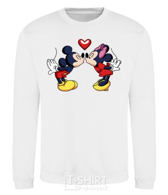 Sweatshirt Mickey Mouse love White фото