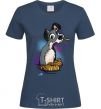 Women's T-shirt Dog Noodle Lady and the Tramp navy-blue фото