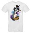 Men's T-Shirt Dog Noodle Lady and the Tramp White фото