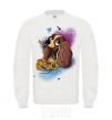 Sweatshirt Dog Noodle Lady and the Tramp White фото