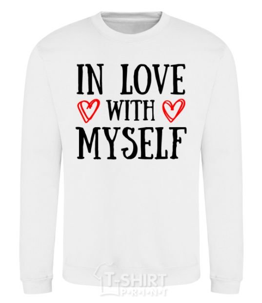 Sweatshirt In love with myself White фото