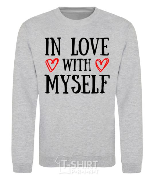 Sweatshirt In love with myself sport-grey фото