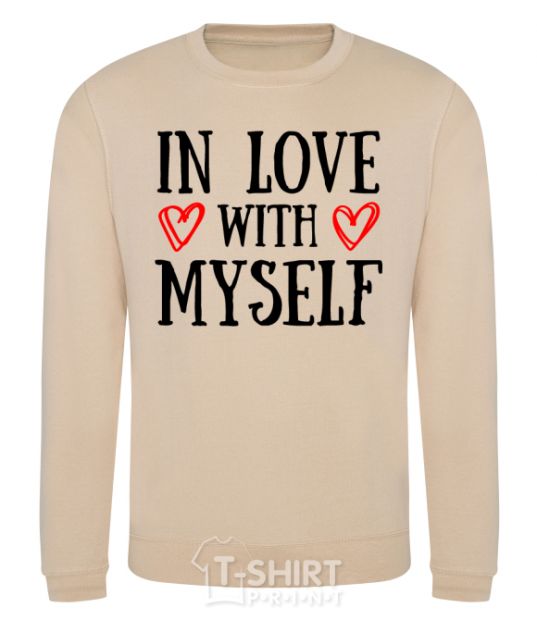 Sweatshirt In love with myself sand фото