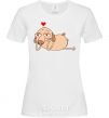 Women's T-shirt Diggy in love White фото