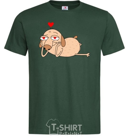 Men's T-Shirt Diggy in love bottle-green фото