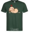 Men's T-Shirt Diggy in love bottle-green фото