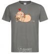 Men's T-Shirt Diggy in love dark-grey фото