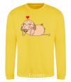 Sweatshirt Diggy in love yellow фото