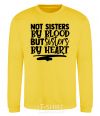 Sweatshirt Best sisters yellow фото