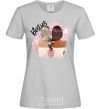 Women's T-shirt Besties girlfriends grey фото