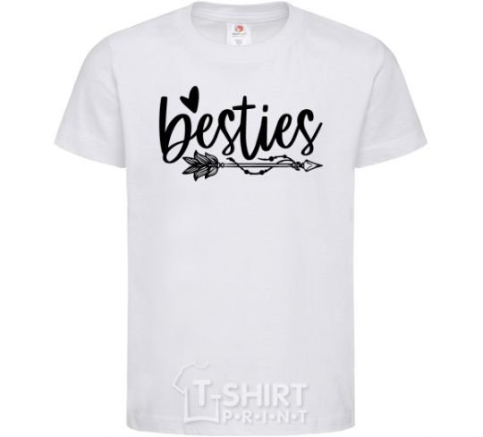 Kids T-shirt Besties White фото