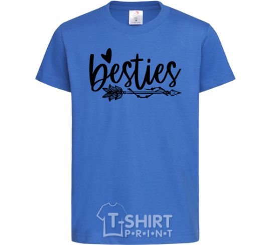 Детская футболка Besties Ярко-синий фото