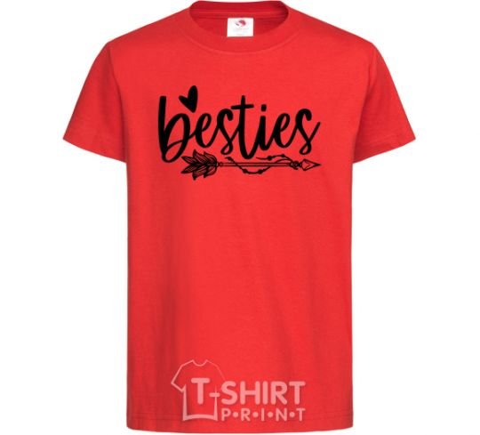 Kids T-shirt Besties red фото