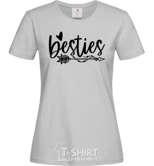 Women's T-shirt Besties grey фото