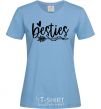 Women's T-shirt Besties sky-blue фото