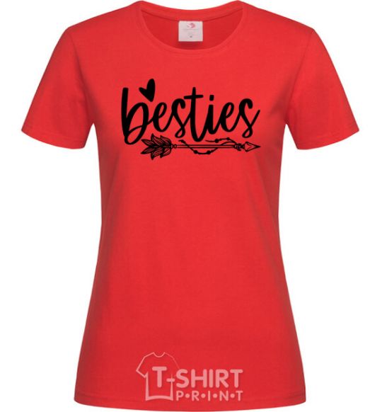 Women's T-shirt Besties red фото