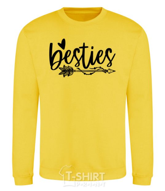 Sweatshirt Besties yellow фото
