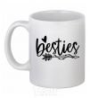 Ceramic mug Besties White фото