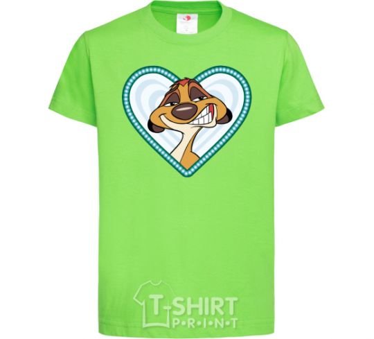 Kids T-shirt Timon couples orchid-green фото