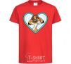 Kids T-shirt Timon couples red фото