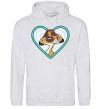 Men`s hoodie Timon couples sport-grey фото