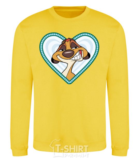 Sweatshirt Timon couples yellow фото