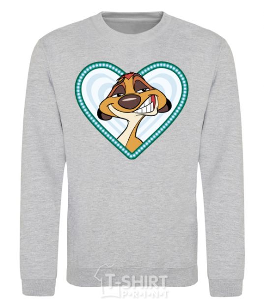 Sweatshirt Timon couples sport-grey фото