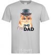 Men's T-Shirt Cat CatDAD grey фото