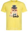 Men's T-Shirt Cat CatDAD cornsilk фото