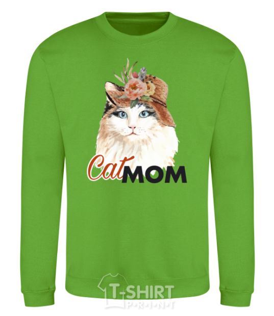 Sweatshirt CatMOM orchid-green фото