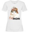 Женская футболка Кошка CatMOM Белый фото
