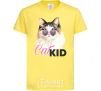 Kids T-shirt Kitty CatKID cornsilk фото