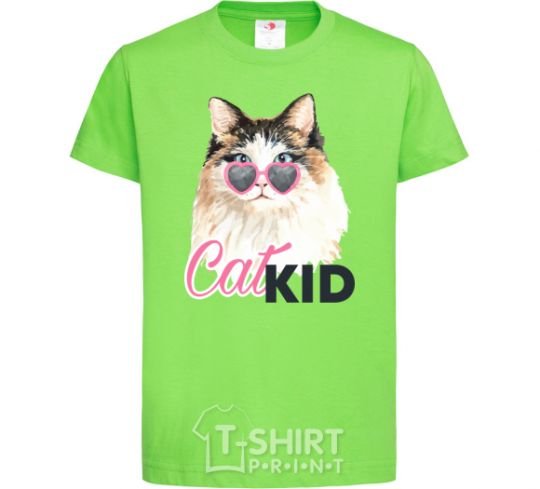 Kids T-shirt Kitty CatKID orchid-green фото