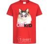 Kids T-shirt Kitty CatKID red фото