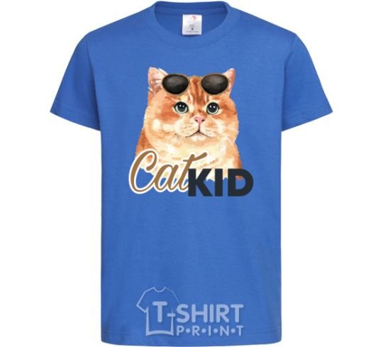Kids T-shirt CatKID royal-blue фото