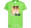 Детская футболка Котик CatKID Лаймовый фото