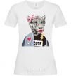 Women's T-shirt Leopard mom White фото