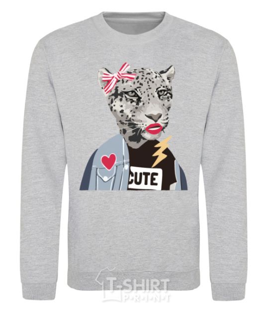 Sweatshirt Leopard mom sport-grey фото