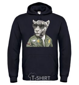 Men`s hoodie Leopard daddy black фото