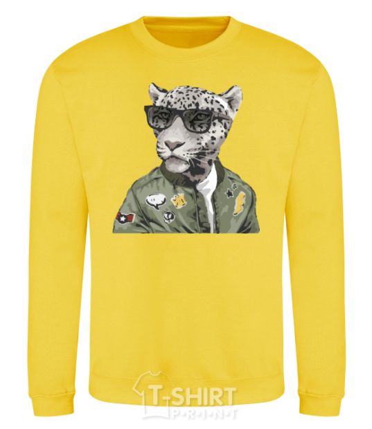 Sweatshirt Leopard daddy yellow фото