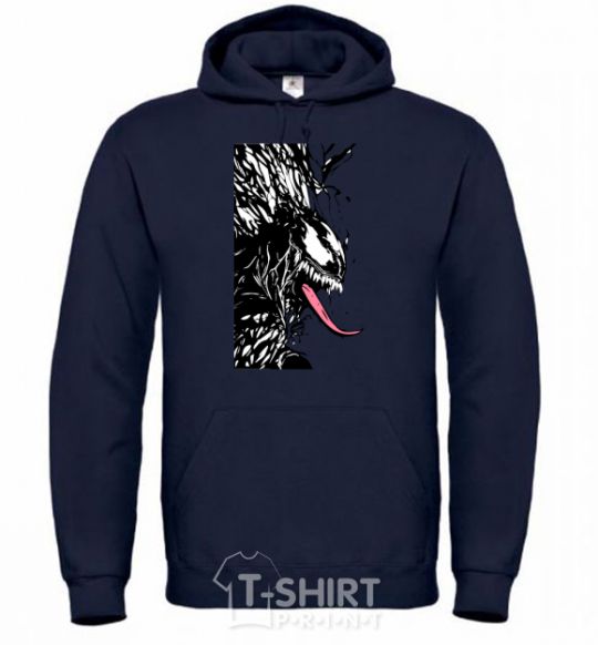 Men`s hoodie Venom ink marvel navy-blue фото