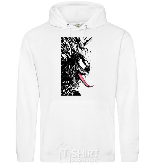 Men`s hoodie Venom ink marvel White фото