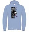 Men`s hoodie Venom ink marvel sky-blue фото