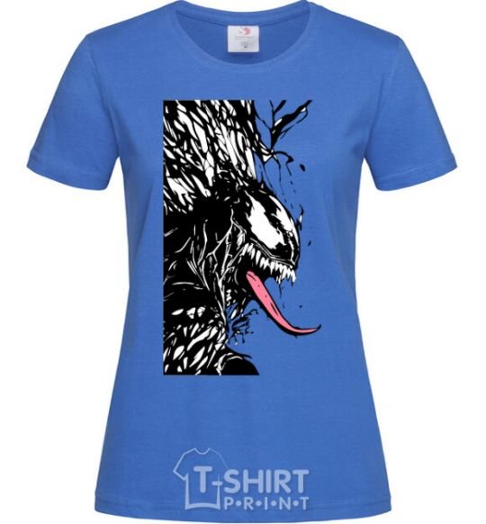 Women's T-shirt Venom ink marvel royal-blue фото